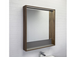 Зеркало-Короб «Comforty» Томари-70, 70x80x12см, Дуб Темно-Коричневый (00-00005791CF)