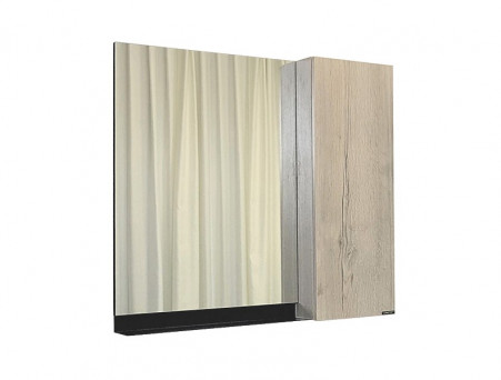 Зеркало-Шкаф «Comforty» Бонн-90, 88x80x14см, Дуб Дымчатый (00-00012610CF)