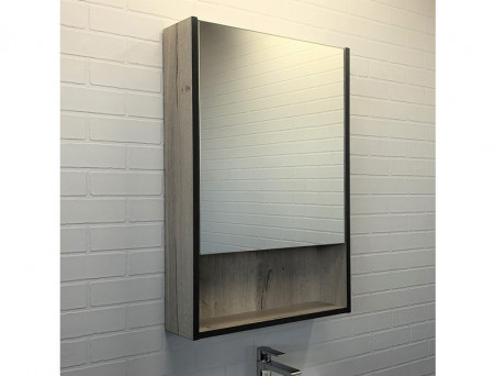 Зеркало-Шкаф «Comforty» Вена-55, 55x80x15см, Дуб Дымчатый (00-00009271CF)