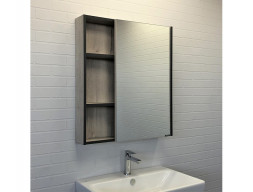 Зеркало-Шкаф «Comforty» Вена-70, 70x80x15см, Дуб Дымчатый (00-00009272CF)