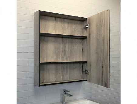 Зеркало-Шкаф «Comforty» Вена-70, 70x80x15см, Дуб Дымчатый (00-00009272CF)