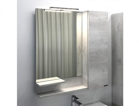 Зеркало-Шкаф «Comforty» Верона-75, 75x80x15см, Дуб Белый (00004137100CF)