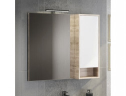 Зеркало-Шкаф «Comforty» Гамбург-90, 90x80x15см, Дуб Сонома (00004142227CF)