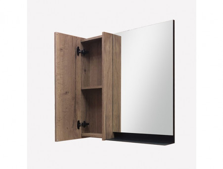 Зеркало-Шкаф «Comforty» Кёльн-75, 73x80x14см, Дуб Темный (00004149061CF)