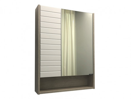 Зеркало-Шкаф «Comforty» Клеон-60, 60x80x13,5см, Дуб Дымчатый (00-00002045CF)