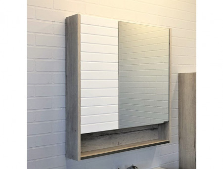 Зеркало-Шкаф «Comforty» Клеон-70, 73x80x13,5см, Дуб Дымчатый (00-00004755CF)