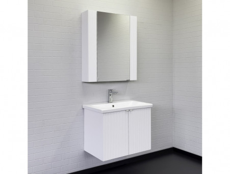 Зеркало-Шкаф «Comforty» Лима-70, 70x80x17,5см, Белый (00-00006135CF)