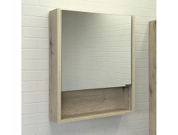 Зеркало-Шкаф «Comforty» Марио-60, 59,5x70x14см, Дуб Дымчатый (00-00005201CF)