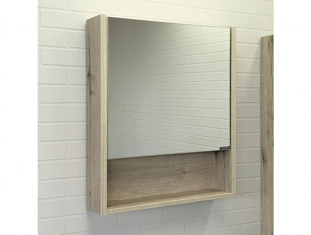 Зеркало-Шкаф «Comforty» Марио-60, 59,5x70x14см, Дуб Дымчатый (00-00005201CF)