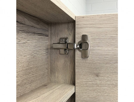 Зеркало-Шкаф «Comforty» Марио-60, 59,5x70x14см, Дуб Дымчатый (00-00005201CF)