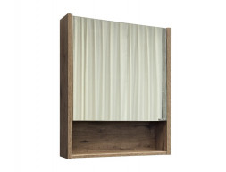 Зеркало-Шкаф «Comforty» Марио-60, 59,5x70x14см, Дуб Темный (00-00004158CF)