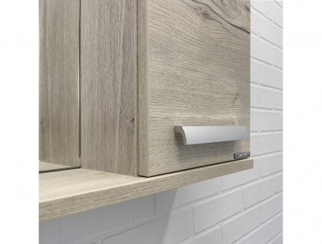 Зеркало-Шкаф «Comforty» Марио-75, 75x83,5x15,5см, Дуб Дымчатый (00-00016020CF)