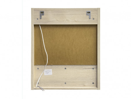 Зеркало-Шкаф «Comforty» Марио-60, LED Подсветка, 59,5x70x14см, Дуб Дымчатый (00-00015518CF)