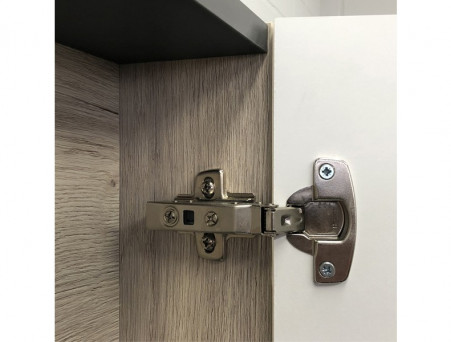 Зеркало-Шкаф «Comforty» Мерано-90, 90x80x15см, Дуб Дымчатый (00-00008508CF)