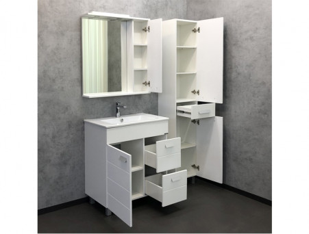 Зеркало-Шкаф «Comforty» Модена-75, 75x79x15,5см, Белый (00-00001640CF)