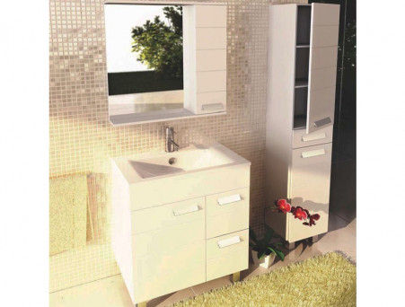 Зеркало-Шкаф «Comforty» Модена-75, 75x79x15,5см, Белый (00-00001640CF)