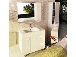 Зеркало-Шкаф «Comforty» Модена-90, 90x79x15,5см, Белый (00-00001641CF)