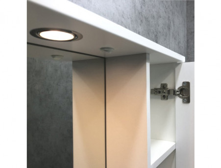 Зеркало-Шкаф «Comforty» Модена-90, 90x79x15,5см, Белый (00-00001641CF)