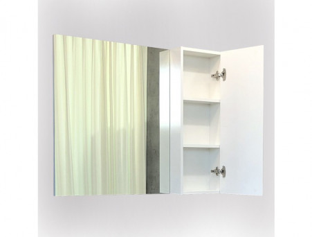 Зеркало-Шкаф «Comforty» Неаполь-100, 100x80x17см, Белый (00004139023CF)