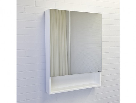 Зеркало-Шкаф «Comforty» Никосия-60, 60x80x13,5см, Белый (00-00011199CF)