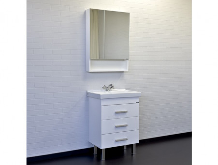 Зеркало-Шкаф «Comforty» Никосия-60, 60x80x13,5см, Белый (00-00011199CF)