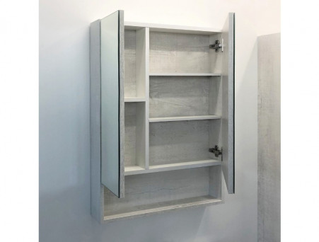 Зеркало-Шкаф «Comforty» Никосия-60, 60x80x13,5см, Дуб Белый (00004138878CF)