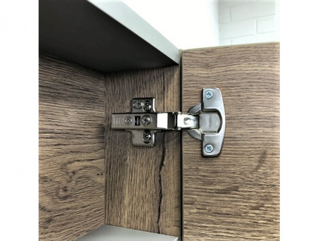 Зеркало-Шкаф «Comforty» Никосия-60, 60x80x13,5см, Дуб Темный (00-00008850CF)