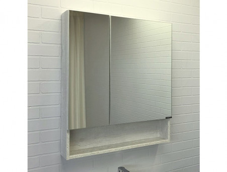 Зеркало-Шкаф «Comforty» Никосия-70, 70x80x13,5см, Дуб Белый (00-00006163CF)