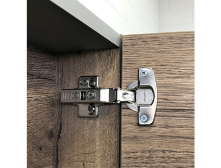 Зеркало-Шкаф «Comforty» Никосия-70, 70x80x13,5см, Дуб Темный (00-00008851CF)