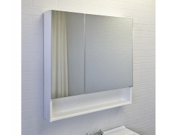 Зеркало-Шкаф «Comforty» Никосия-80, 80x80x13,5см, Белый (00-00011198CF)