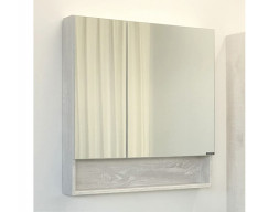 Зеркало-Шкаф «Comforty» Никосия-80, 80x80x13,5см, Дуб Белый (00004138838CF)