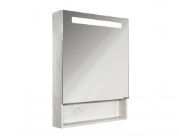 Зеркало-Шкаф «Comforty» Никосия-60, LED Подсветка, 60x80x13,5см, Дуб Белый (00-00014144CF)