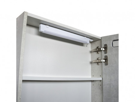 Зеркало-Шкаф «Comforty» Никосия-60, LED Подсветка, 60x80x13,5см, Дуб Белый (00-00014144CF)