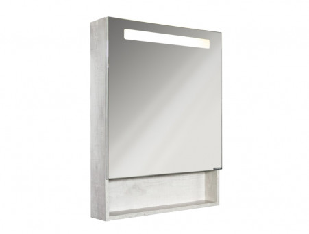 Зеркало-Шкаф «Comforty» Никосия-60, LED Подсветка, 60x80x13,5см, Дуб Белый (00-00014144CF)