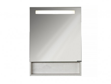 Зеркало-Шкаф «Comforty» Никосия-60, LED Подсветка, 60x80x13,5см, Дуб Белый (00-00014144CF)