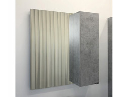 Зеркало-Шкаф «Comforty» Осло-80, 80x80x15см, Бетон Светлый (00-00006508CF)