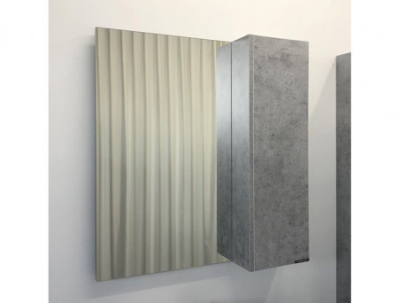 Зеркало-Шкаф «Comforty» Осло-80, 80x80x15см, Бетон Светлый (00-00006508CF)