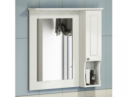 Зеркало-Шкаф «Comforty» Палермо-90, 89x86x15см, Слоновая Кость (00004137098CF)
