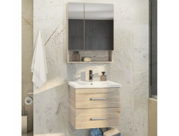 Зеркало-Шкаф «Comforty» Парма-60, 60x80x16,5см, Дуб Дымчатый (00004143488CF)