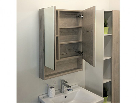 Зеркало-Шкаф «Comforty» Парма-60, 60x80x16,5см, Дуб Дымчатый (00004143488CF)