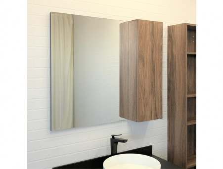 Зеркало-Шкаф «Comforty» Порто-90, 90x80x15см, Дуб Темно-Коричневый (00-00009232CF)