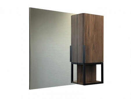 Зеркало-Шкаф «Comforty» Равенна-90, 88x80x15,5см, Дуб Темно-Коричневый (00-00006656CF)