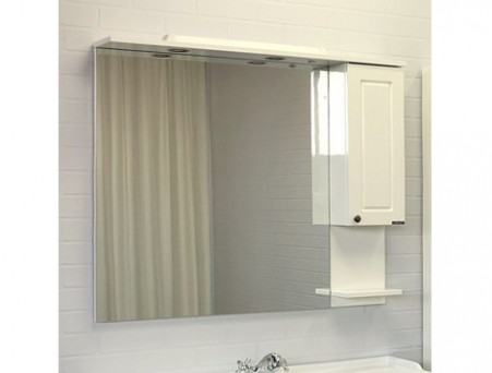 Зеркало-Шкаф «Comforty» Севилья-100, 100x80x15,5см, Слоновая Кость (00003132628CF)