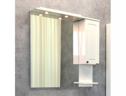 Зеркало-Шкаф «Comforty» Севилья-80, 80x80x15,5см, Слоновая Кость (00003132625CF)