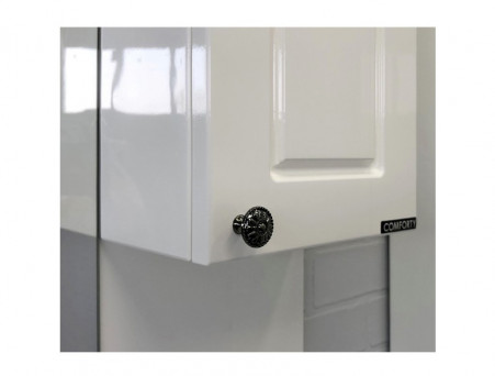 Зеркало-Шкаф «Comforty» Севилья-80, 80x80x15,5см, Слоновая Кость (00003132625CF)