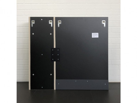 Зеркало-Шкаф «Comforty» Страсбург-90, 90x80x14см, Дуб Дымчатый (00-00006573CF)