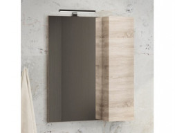 Зеркало-Шкаф «Comforty» Тромсе-60, 60x80x15см, Дуб Сонома (00004142221CF)