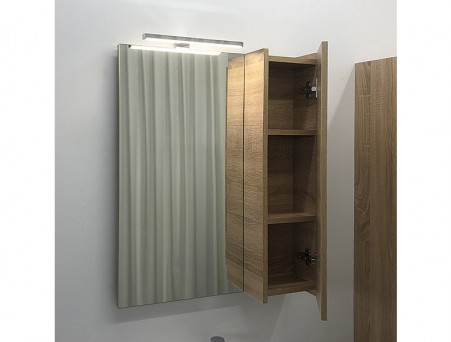 Зеркало-Шкаф «Comforty» Тромсе-60, 60x80x15см, Дуб Сонома (00004142221CF)