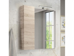 Зеркало-Шкаф «Comforty» Тромсе-80, 80x80x15см, Дуб Сонома (00004142222CF)