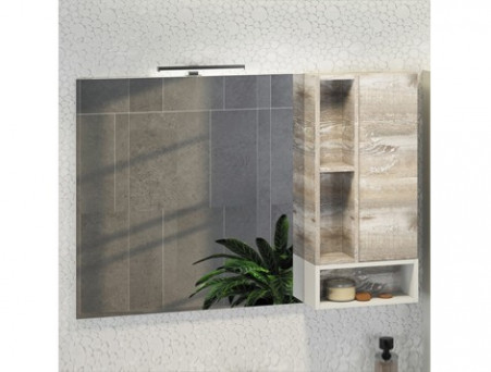 Зеркало-Шкаф «Comforty» Турин-120, 118x80x14см, Дуб Бежевый (00004137136CF)